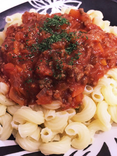 簡単ミートソースパスタ-レシピのメイン写真