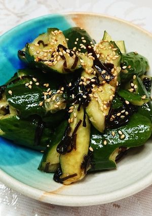 たたききゅうりと塩昆布の箸休め-レシピのメイン写真