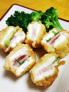 豆腐のチーズとベーコンのはさみ揚げ-レシピのメイン写真