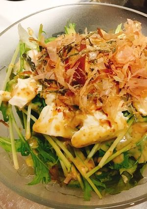 定番！居酒屋の豆腐サラダ-レシピのメイン写真