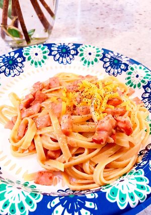 生クリームいらず!簡単カルボナーラ-レシピのメイン写真