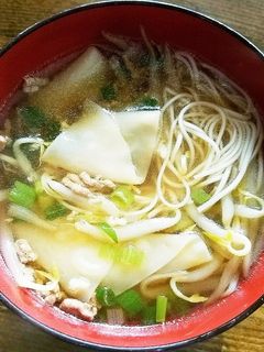 ワンタンにゅうめん-レシピのメイン写真