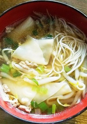 ワンタンにゅうめん-レシピのメイン写真