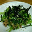 豆苗とツナの炒め物