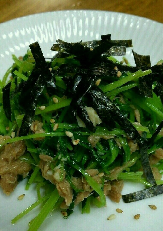 豆苗とツナの炒め物-レシピのメイン写真