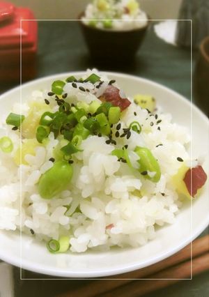 ほっこり美味*さつま芋×枝豆ごはん。-レシピのメイン写真