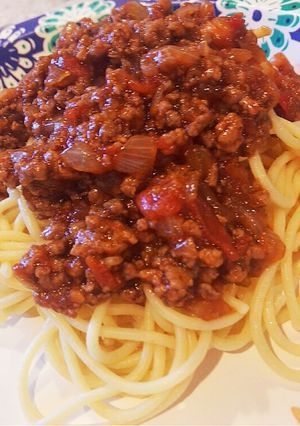 簡単おいしいミートソーススパゲッティ-レシピのメイン写真