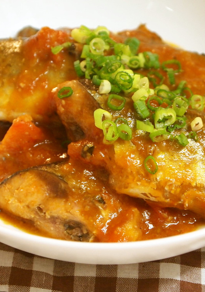 秋刀魚のトマトみそ煮（金山寺漬の素）-レシピのメイン写真