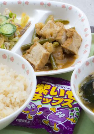 ポカポカしょうがごはん【葛尾村の給食】-レシピのメイン写真