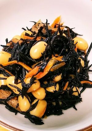 レンジで10分！簡単ひじきのメープル煮-レシピのメイン写真