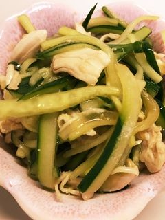 ささみ胡瓜中華サラダ-レシピのメイン写真
