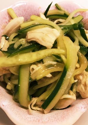 ささみ胡瓜中華サラダ-レシピのメイン写真