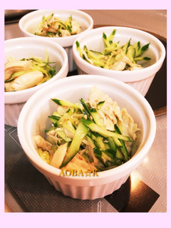 鶏ササミときゅうりの和物-レシピのメイン写真