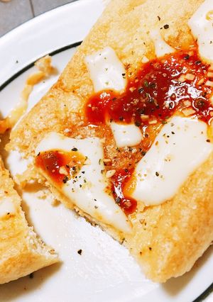 ピザ風油揚げ-レシピのメイン写真