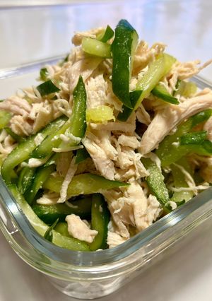 鶏むね肉で簡単！お肉柔らか～♡あっさり塩棒棒鶏-レシピのメイン写真