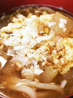 冬瓜のそぼろ煮をリメイク~冬瓜うどん-レシピのメイン写真