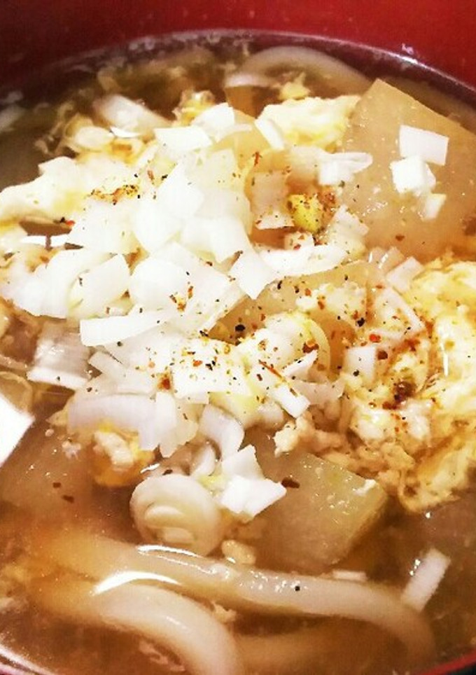 冬瓜のそぼろ煮をリメイク～冬瓜うどん-レシピのメイン写真