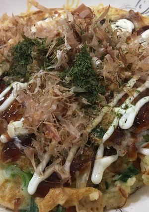 フライパンでお好み焼き-レシピのメイン写真