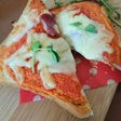 時短朝ごはん!簡単ピザトースト風☆