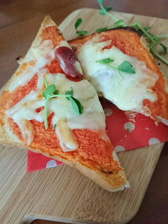 時短朝ごはん!簡単ピザトースト風☆-レシピのメイン写真