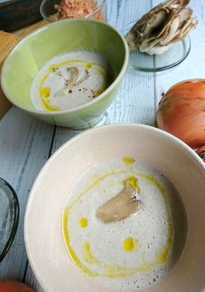 舞茸とゴボウの塩麹ポタージュ-レシピのメイン写真