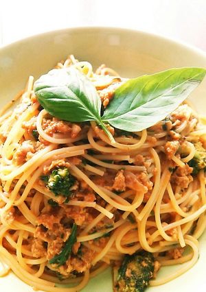 生バジルのクリームパスタ~楽ランチにも~-レシピのメイン写真