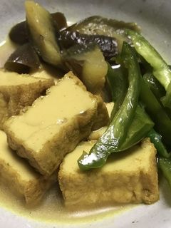 厚揚げのカレー煮-レシピのメイン写真