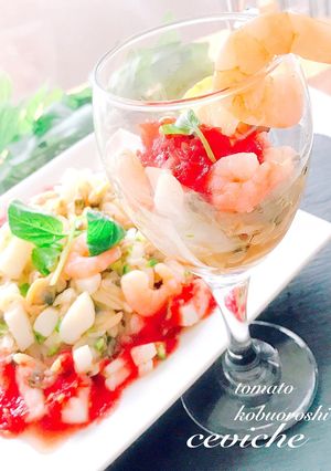 トマトこぶおろしdeセビーチェ風-レシピのメイン写真