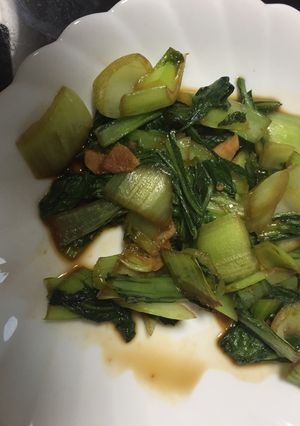 ちんげん菜の中華風炒め-レシピのメイン写真