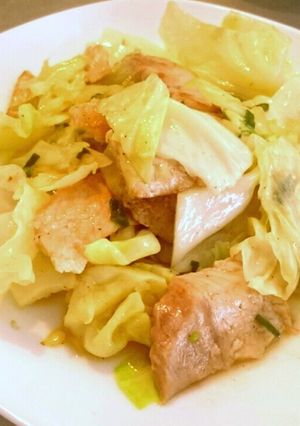 厚切り豚肉の塩ダレ炒め (調理例レシピ)-レシピのメイン写真