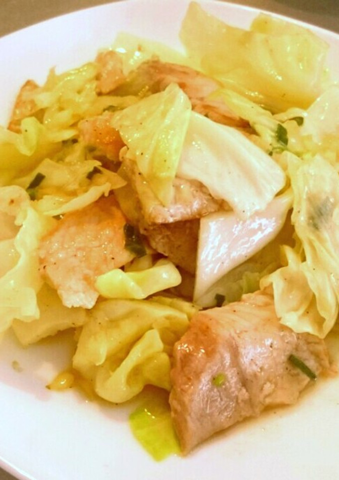 厚切り豚肉の塩ダレ炒め (調理例レシピ)-レシピのメイン写真