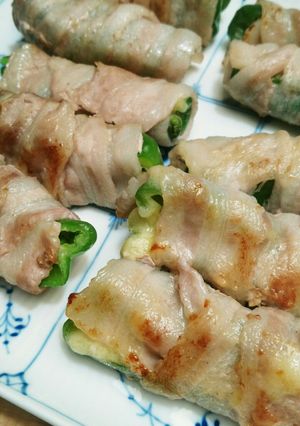 チーズとろ～り、とろける豚チーズピー-レシピのメイン写真