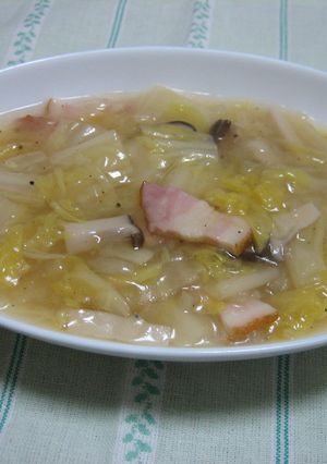 白菜とベーコンのあつあつとろとろ煮♪♪-レシピのメイン写真