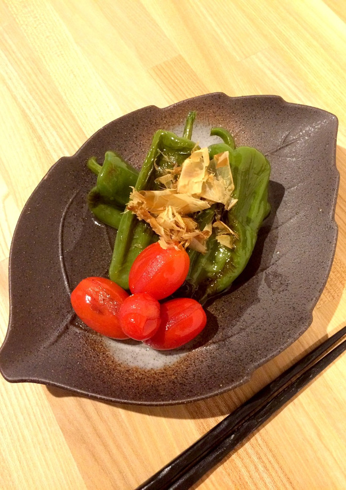 丸ごとピーマンとトマトのさっぱり煮-レシピのメイン写真