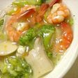 海老と野菜とエリンギの塩炒め