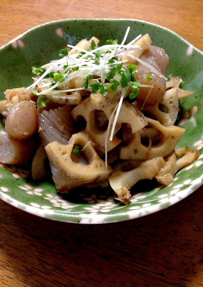 れんこんとこんにゃくの簡単♪土佐煮-レシピのメイン写真