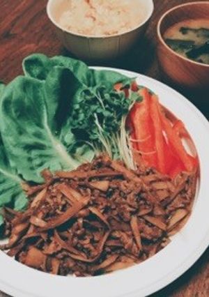 牛肉のサラダ菜包みサラダ♡＊°-レシピのメイン写真