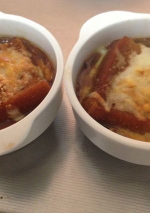 フライドオニオンでオニオングラタンスープ-レシピのメイン写真