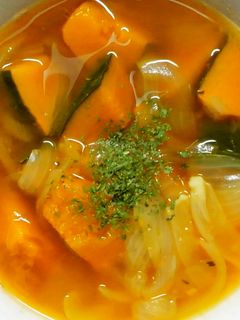 簡単♪かぼちゃと玉ねぎのコンソメスープ❀-レシピのメイン写真