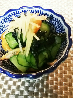 生ワカメの干し海苔風味の酢の物-レシピのメイン写真