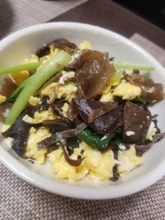 キクラゲの卵炒め-レシピのメイン写真