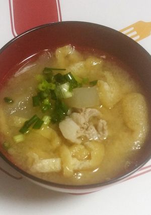 冬瓜と豚肉の味噌汁-レシピのメイン写真