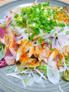 フライパンで簡単!鰹のタタキ土佐造り-レシピのメイン写真