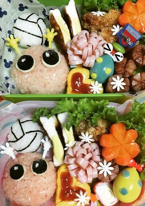 キャラ弁 バボちゃん応援弁当-レシピのメイン写真