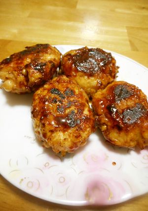 えのきだけ入り鶏つくねの照焼き-レシピのメイン写真