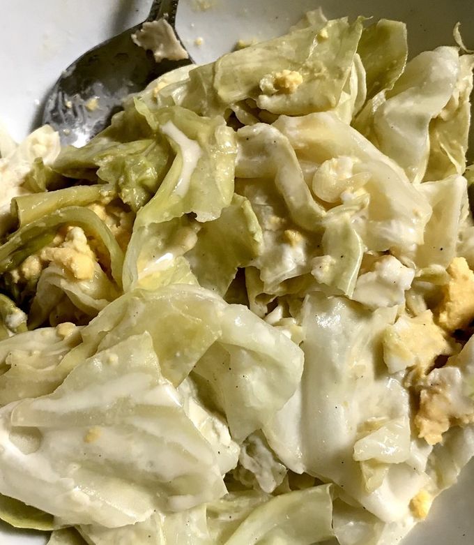 キャベツと卵の温野菜サラダ-レシピのメイン写真