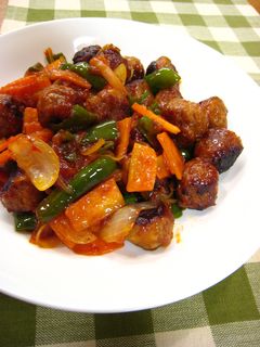 肉団子とたっぷり野菜のチリソース炒め-レシピのメイン写真