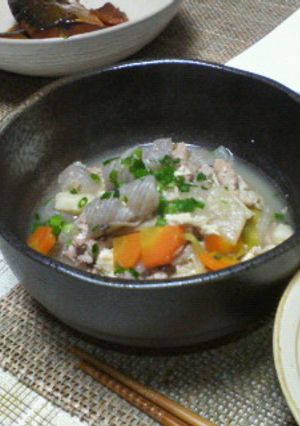 根菜たっぷり＊＊我が家のけんちん汁-レシピのメイン写真