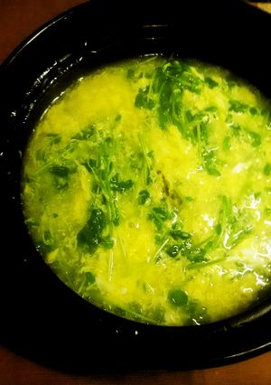 トロッふわっシャキッ！豆苗DEかき玉汁♪-レシピのメイン写真