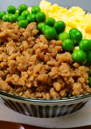 おいしい！時短！三色そぼろ丼-レシピのメイン写真
